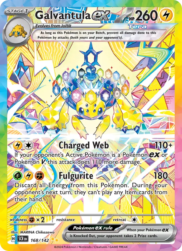 Galvantula ex · Stellar Crown 168/142