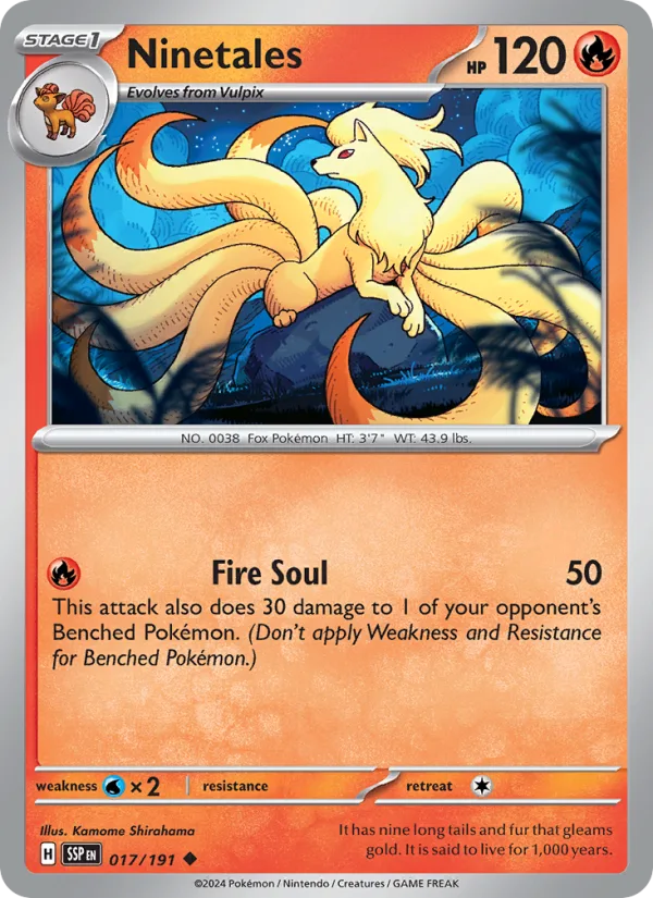 Ninetales · Surging Sparks 017/191
