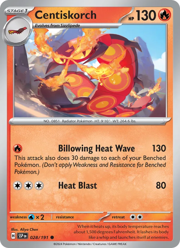 Centiskorch · Surging Sparks 028/191