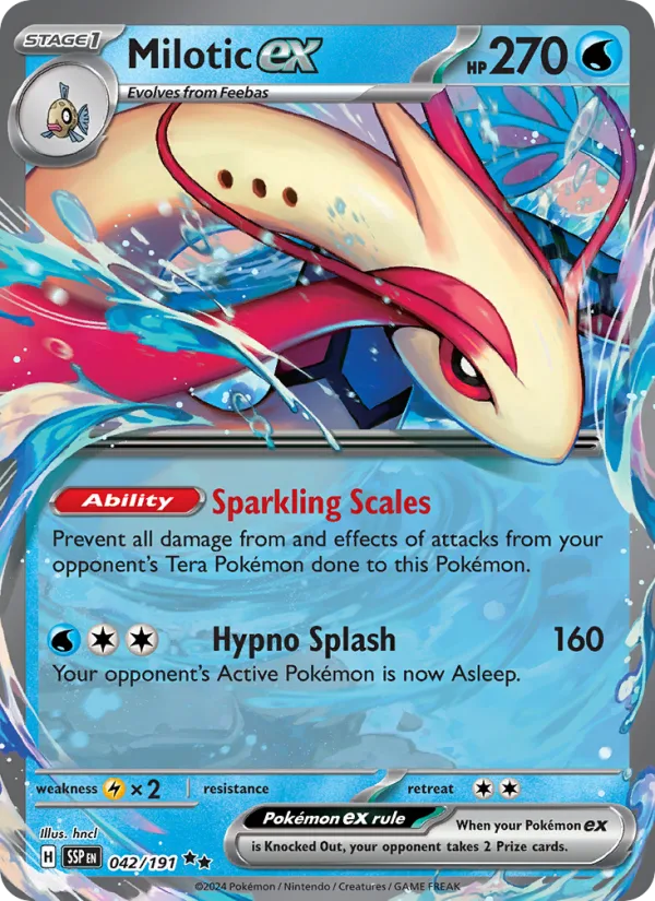 Milotic ex · Surging Sparks 042/191
