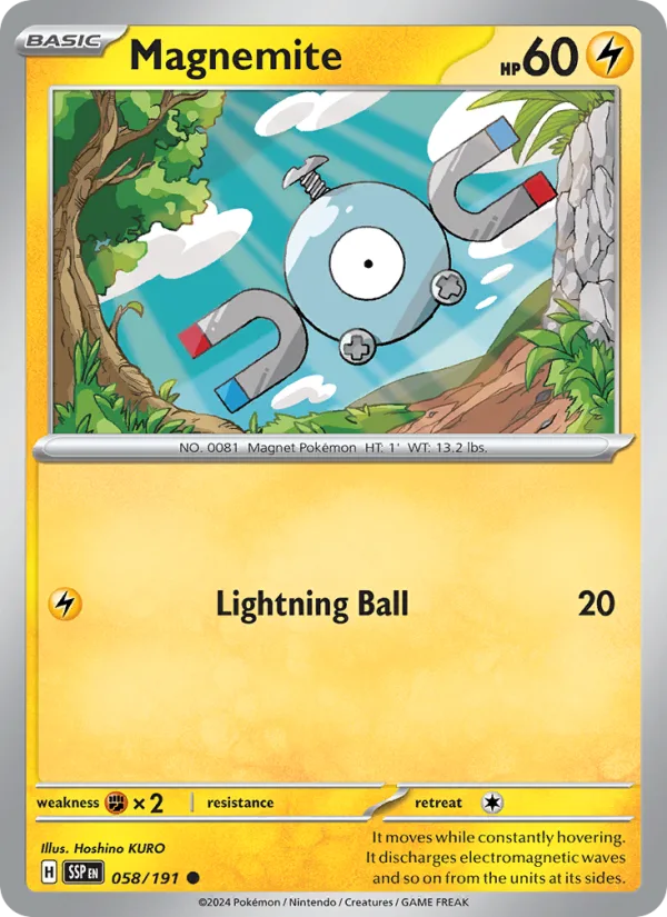 Magnemite · Surging Sparks 058/191