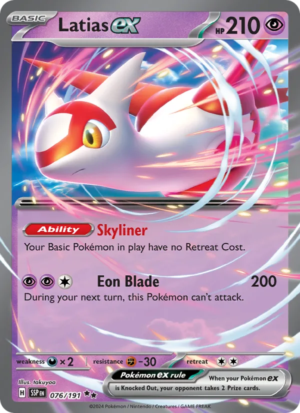 Latias ex · Surging Sparks 076/191