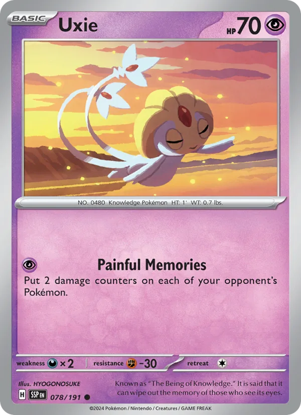 Uxie · Surging Sparks 078/191