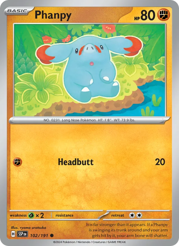 Phanpy · Surging Sparks 102/191