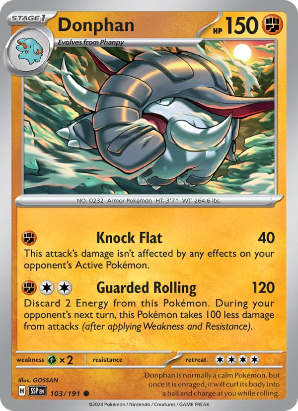 Donphan · Surging Sparks 103/191