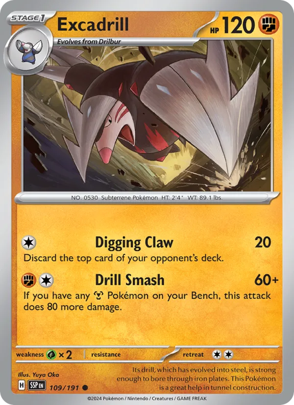 Excadrill · Surging Sparks 109/191