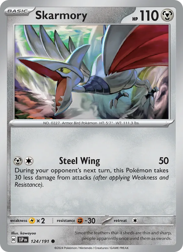Skarmory · Surging Sparks 124/191