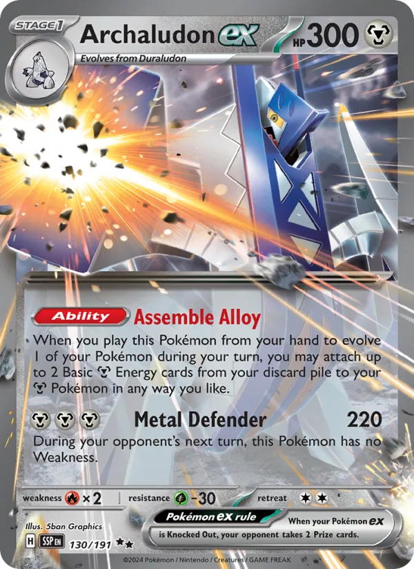 Archaludon ex · Surging Sparks 130/191