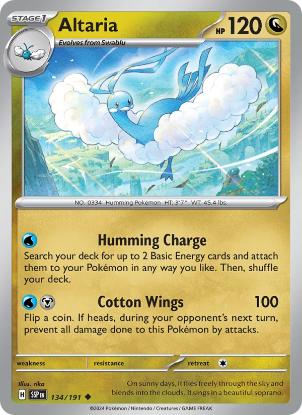 Altaria · Surging Sparks 134/191