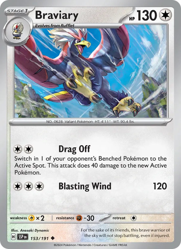 Braviary · Surging Sparks 153/191