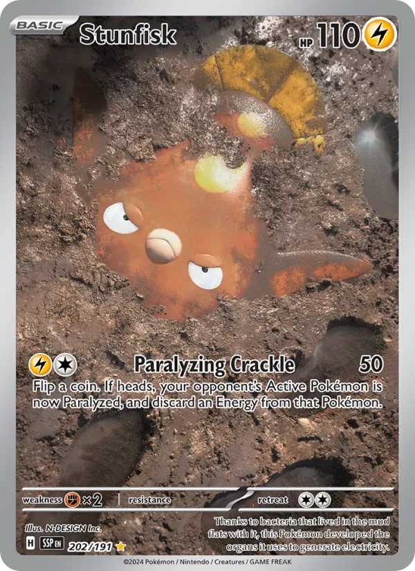 Stunfisk · Surging Sparks 202/191