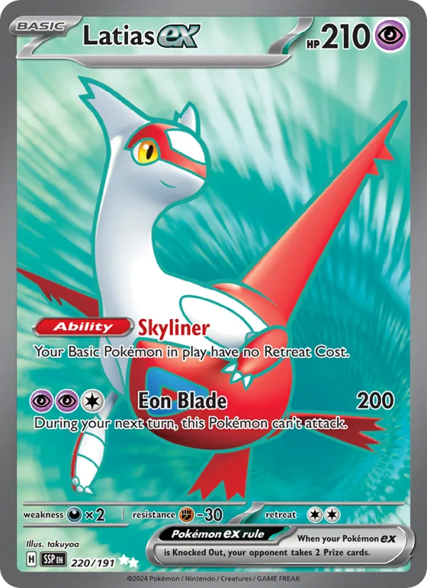 Latias ex · Surging Sparks 220/191