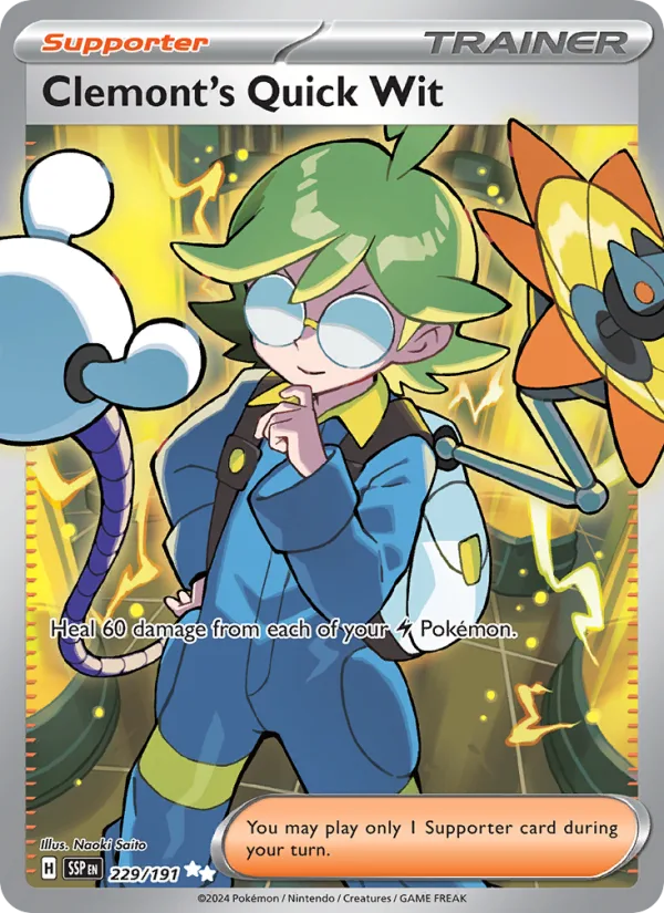 Clemont's Quick Wit · Surging Sparks 229/191