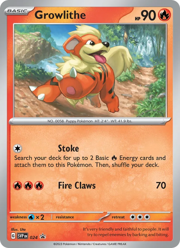 Growlithe · SVP Black Star Promos 024/225