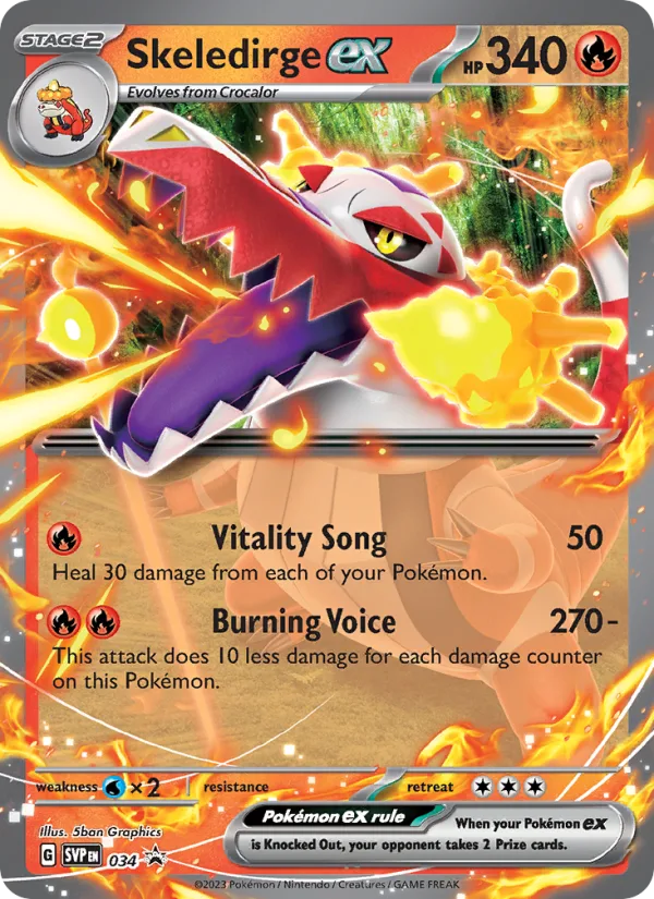 Skeledirge ex · SVP Black Star Promos 034/225
