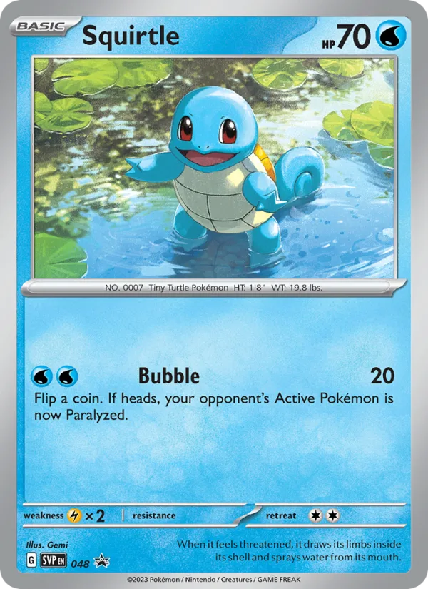 Squirtle · SVP Black Star Promos 048/225