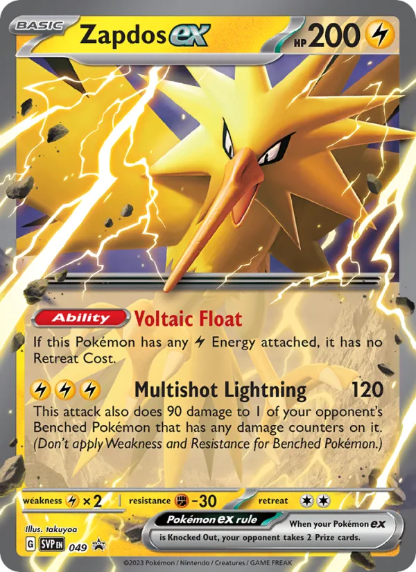Zapdos ex · SVP Black Star Promos 049/225