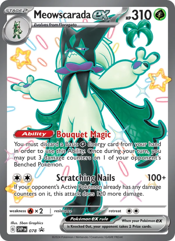 Meowscarada ex · SVP Black Star Promos 078/225
