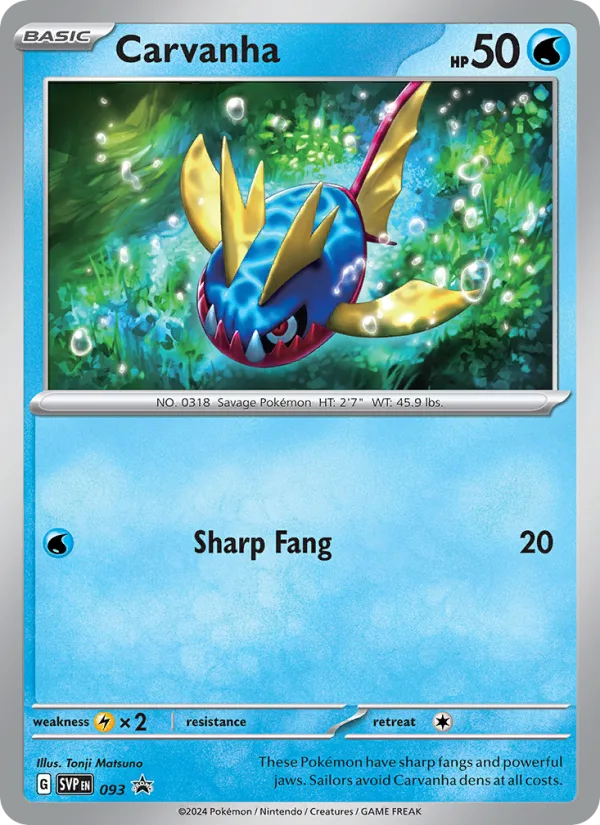 Carvanha · SVP Black Star Promos 093/225