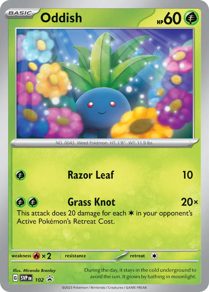Oddish · SVP Black Star Promos 102/225