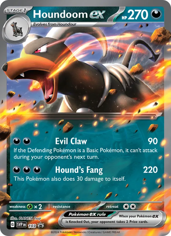 Houndoom ex · SVP Black Star Promos 103/225