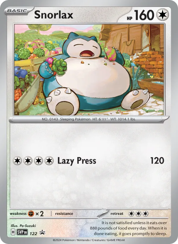 Snorlax · SVP Black Star Promos 122/225