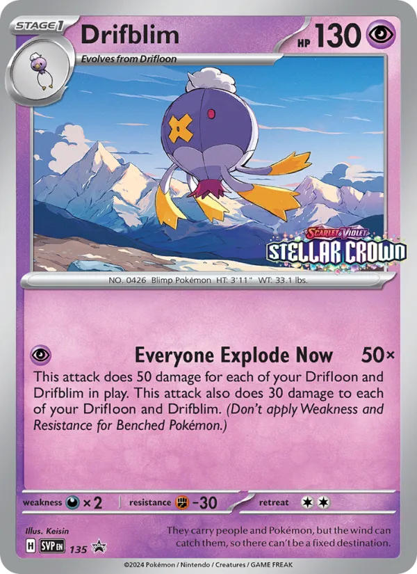 Drifblim · SVP Black Star Promos 135/225