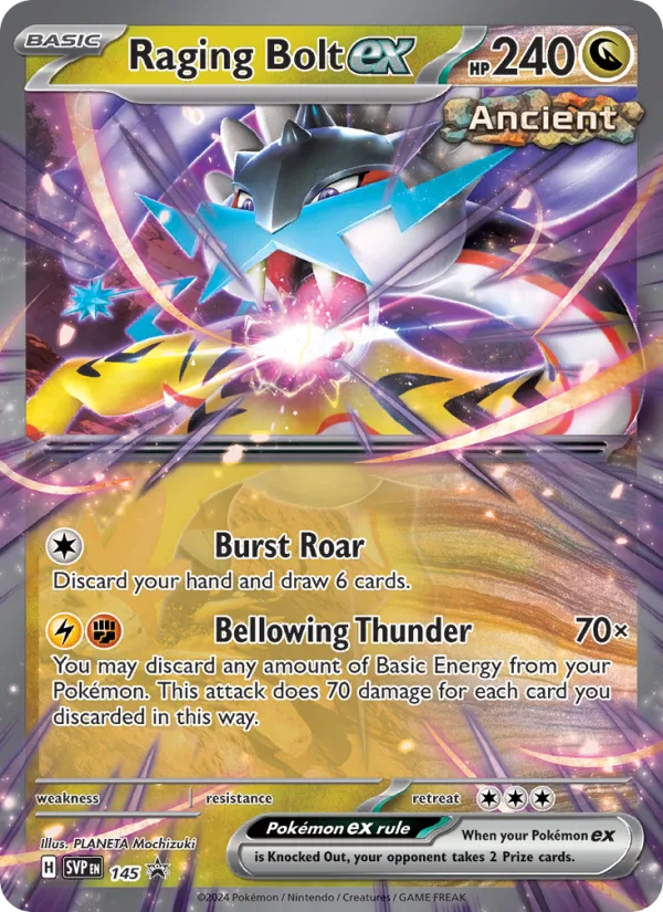 Raging Bolt ex · SVP Black Star Promos 145/225
