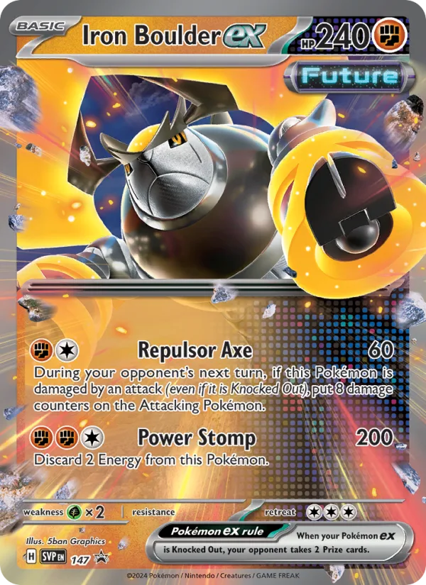 Iron Boulder ex · SVP Black Star Promos 147/225