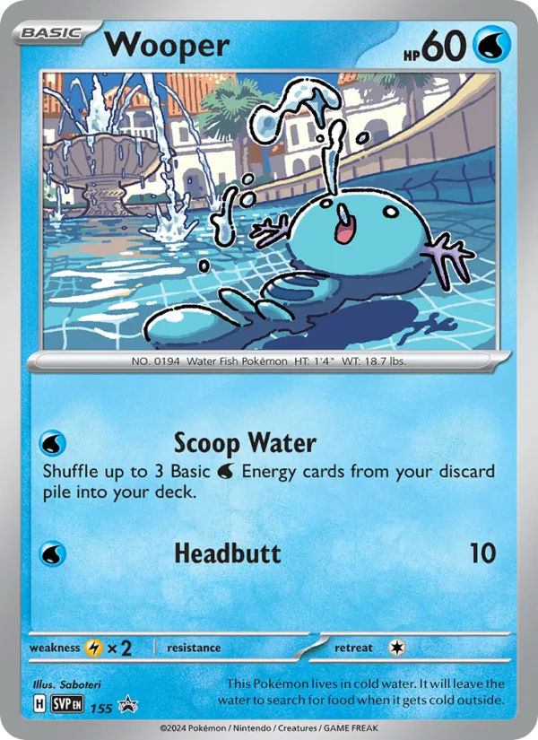 Wooper · SVP Black Star Promos 155/225