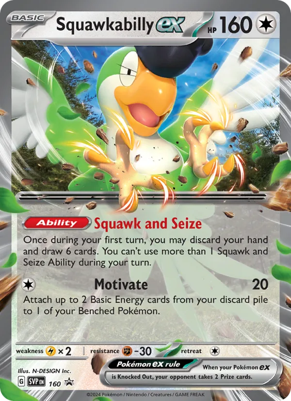 Squawkabilly ex · SVP Black Star Promos 160/225