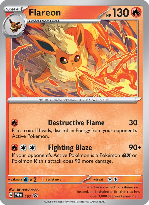 Flareon · SVP Black Star Promos 167/225