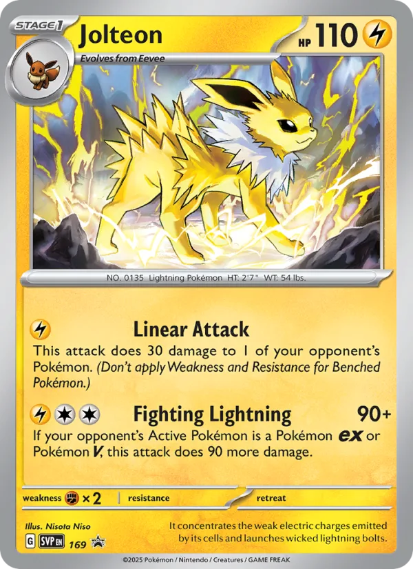 Jolteon · SVP Black Star Promos 169/225