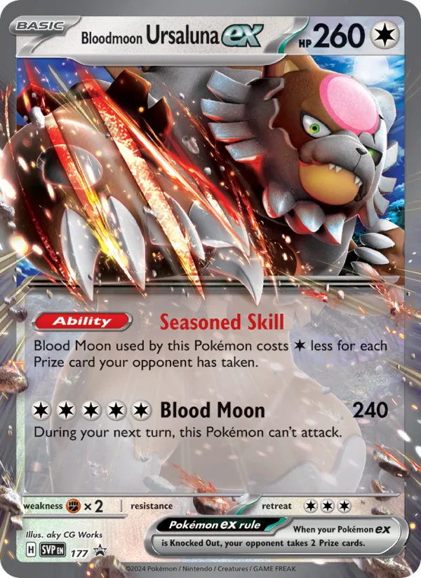 Bloodmoon Ursaluna ex · SVP Black Star Promos 177/225