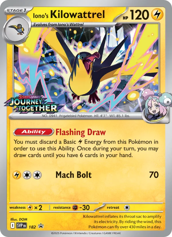 Iono's Kilowattrel · SVP Black Star Promos 182/225