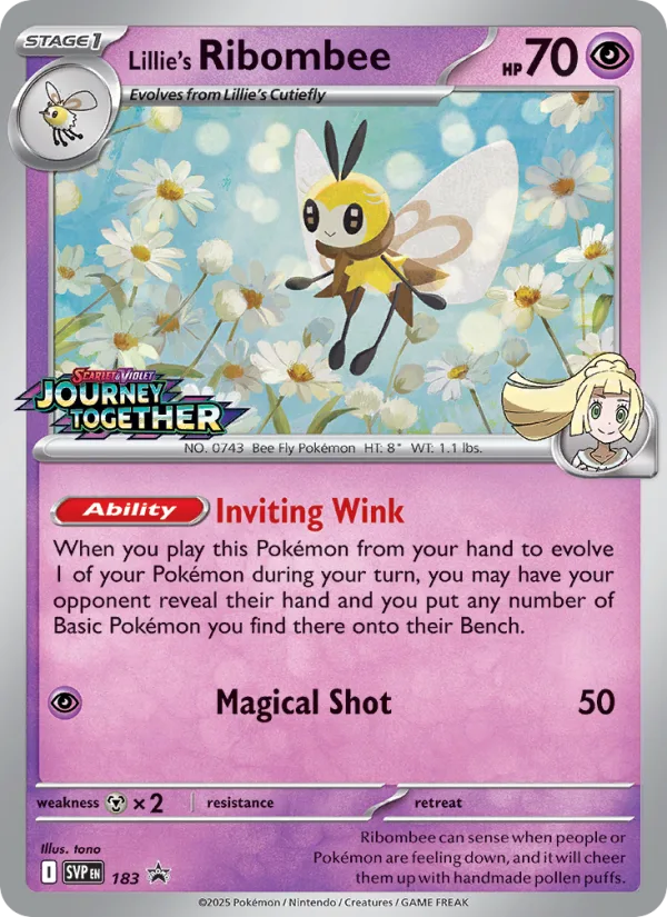 Lillie's Ribombee · SVP Black Star Promos 183/225