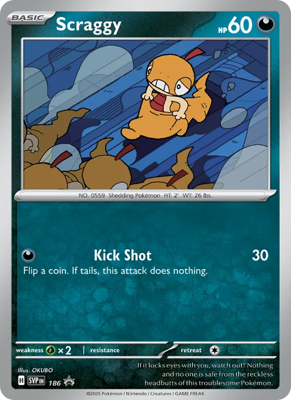 Scraggy · SVP Black Star Promos 186/225