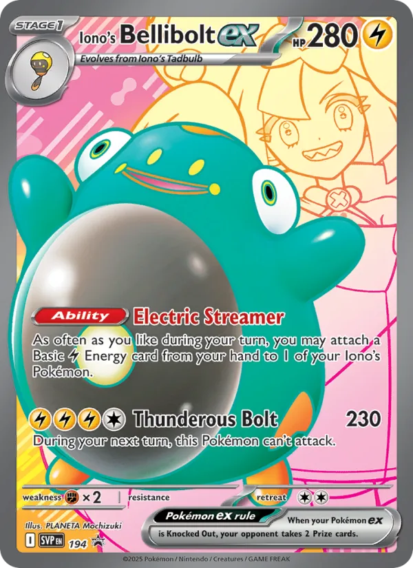 Iono's Bellibolt ex · SVP Black Star Promos 194/225