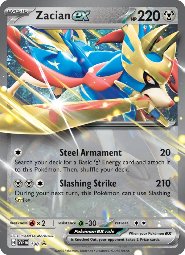 Zacian ex · SVP Black Star Promos 198/225