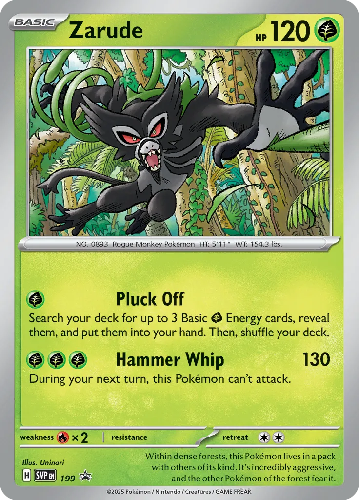 Zarude · SVP Black Star Promos 199/225