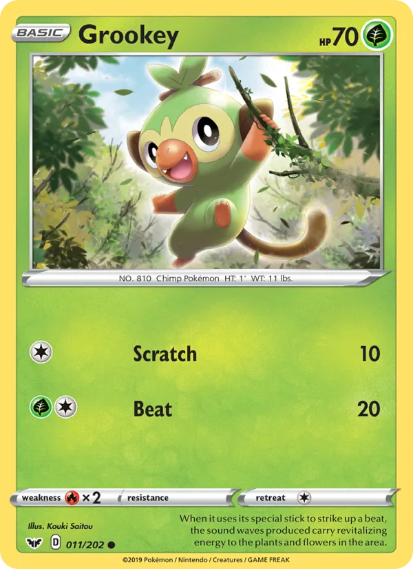 Grookey · Sword & Shield 11/202