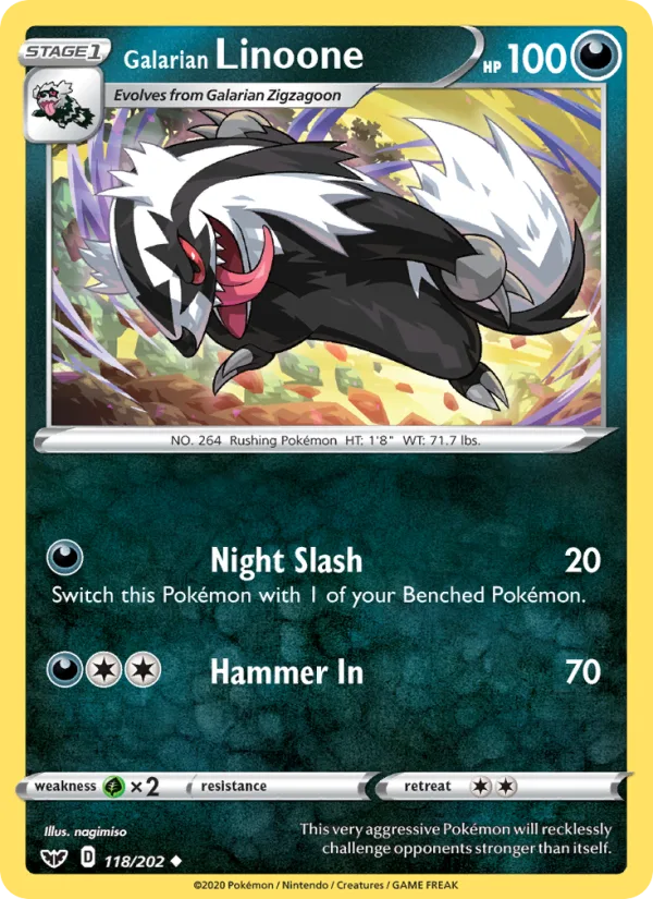 Galarian Linoone · Sword & Shield 118/202