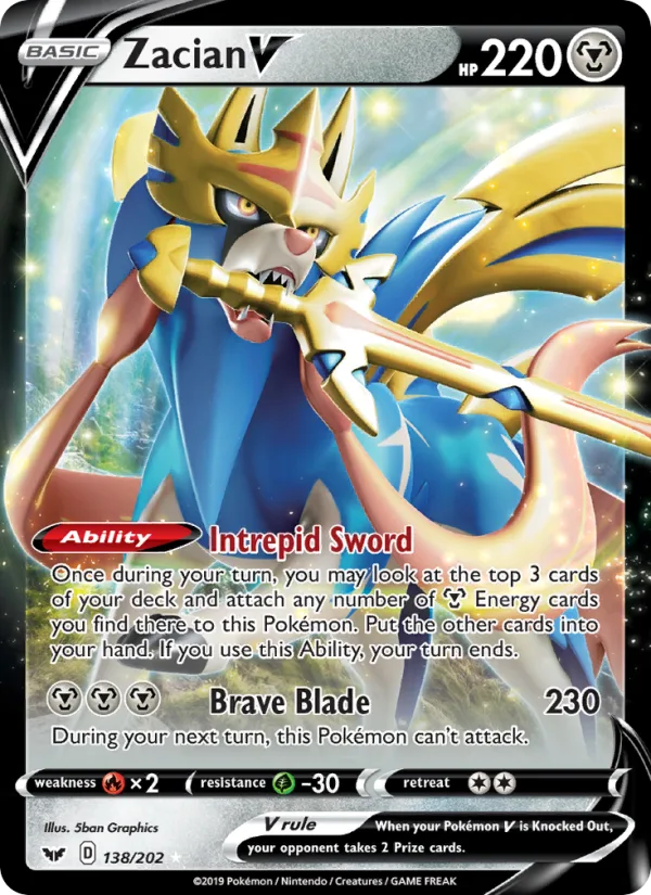 Zacian V · Sword & Shield 138/202