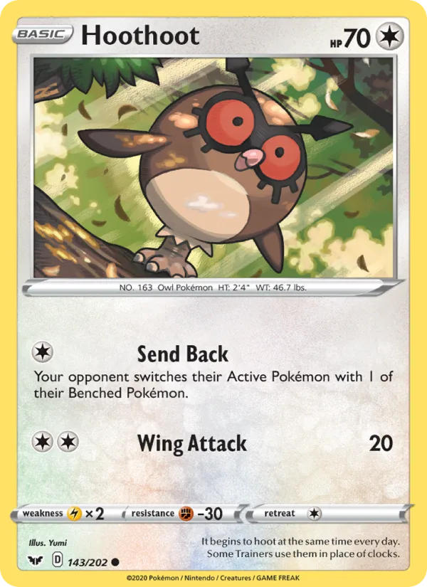 Hoothoot · Sword & Shield 143/202