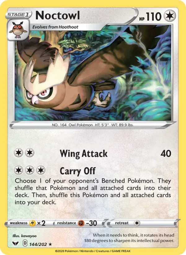 Noctowl · Sword & Shield 144/202