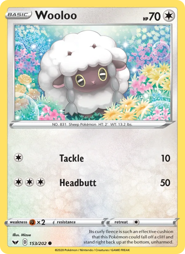 Wooloo · Sword & Shield 153/202