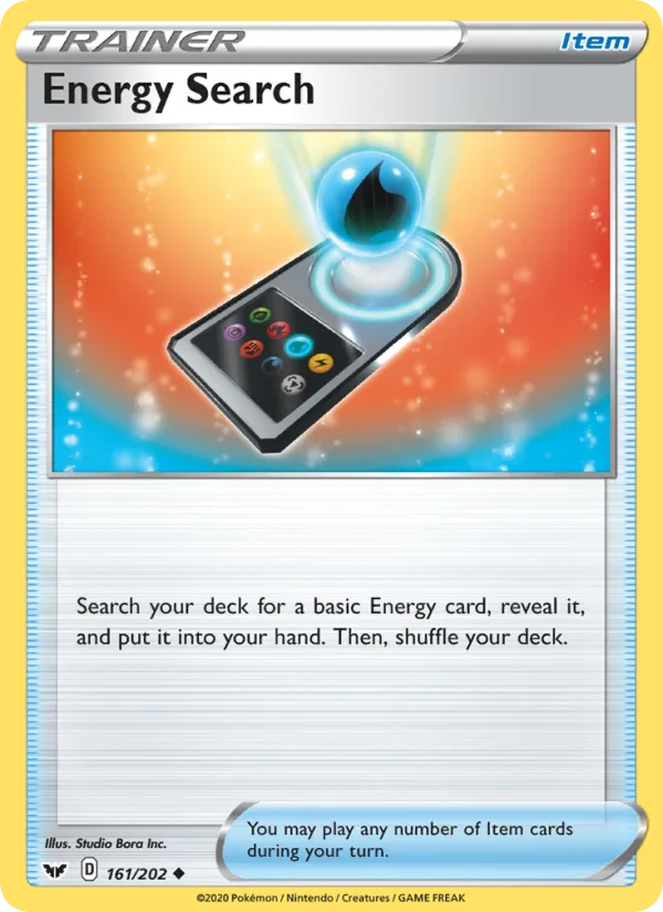 Energy Search · Sword & Shield 161/202