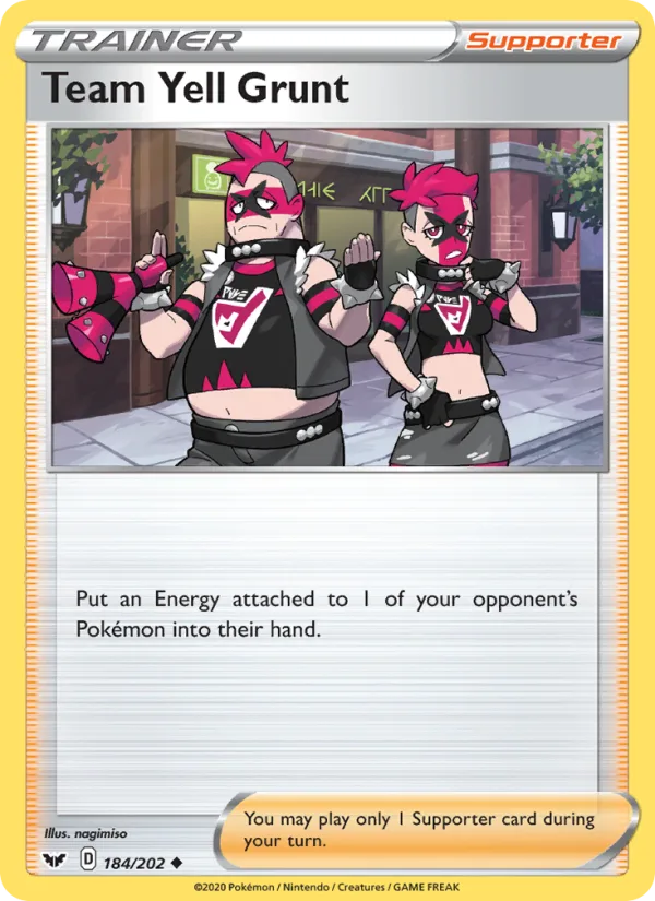 Team Yell Grunt · Sword & Shield 184/202