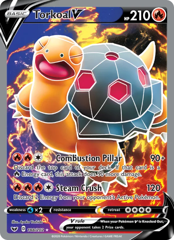 Torkoal V · Sword & Shield 188/202