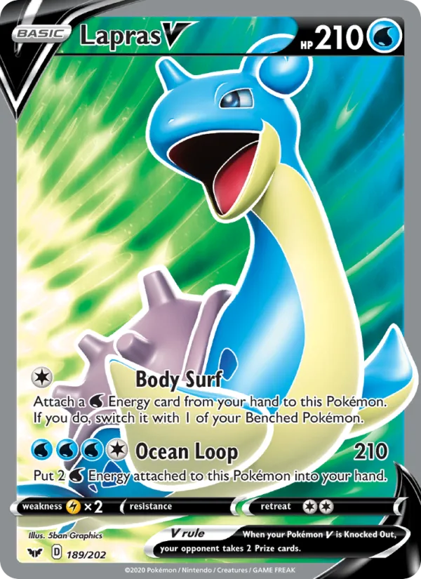 Lapras V · Sword & Shield 189/202